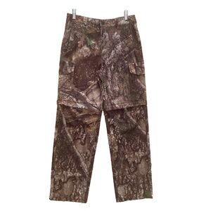 Magellan Outdoors RealTree Camouflage Hunting Pants Youth Large Water Wicking